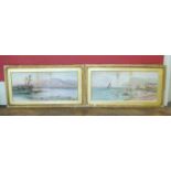 T.C. Henly- Coastal View & A Lake Scene- Watercolour, a pair (2) No condition reports for this