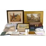 Theobald Mathew Dunmur collection of watercolours, sketch books and loose art works, late 19th /