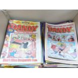 Approx 160 Dandy comics, mainly 1990's No condition reports for this sale.