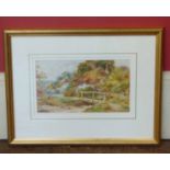 Oswald Mann- Cottages and Figures- Watercolour No condition reports for this sale.