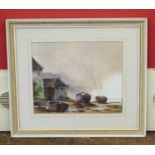 Paul Telson, Beached boats, watercolour. No condition reports for this sale.