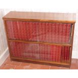 Bookscase of encyclopedias & pine mirror No condition reports for this sale.