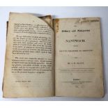 1818 "The History and Antiquities of Nantwich" by J.W. Platt published by Longman, Hurst, Rees, Orme