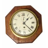 Smith "Empire" bulk head clock with brass case No condition reports for this sale.