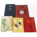 Five volumes Westminster Abbey 900 years (78/900) signed by The Dean, Festival of Britain Guide (