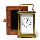 Late 19th century French carriage clock No condition reports for this sale.