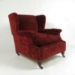 A late 19th century easy chair,