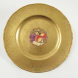 A Royal Worcester cabinet plate,