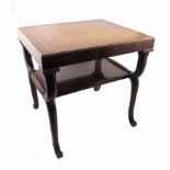 A pair of Empire style rectangular side tables,