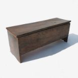 A small 19th century elm sword box, width 35.