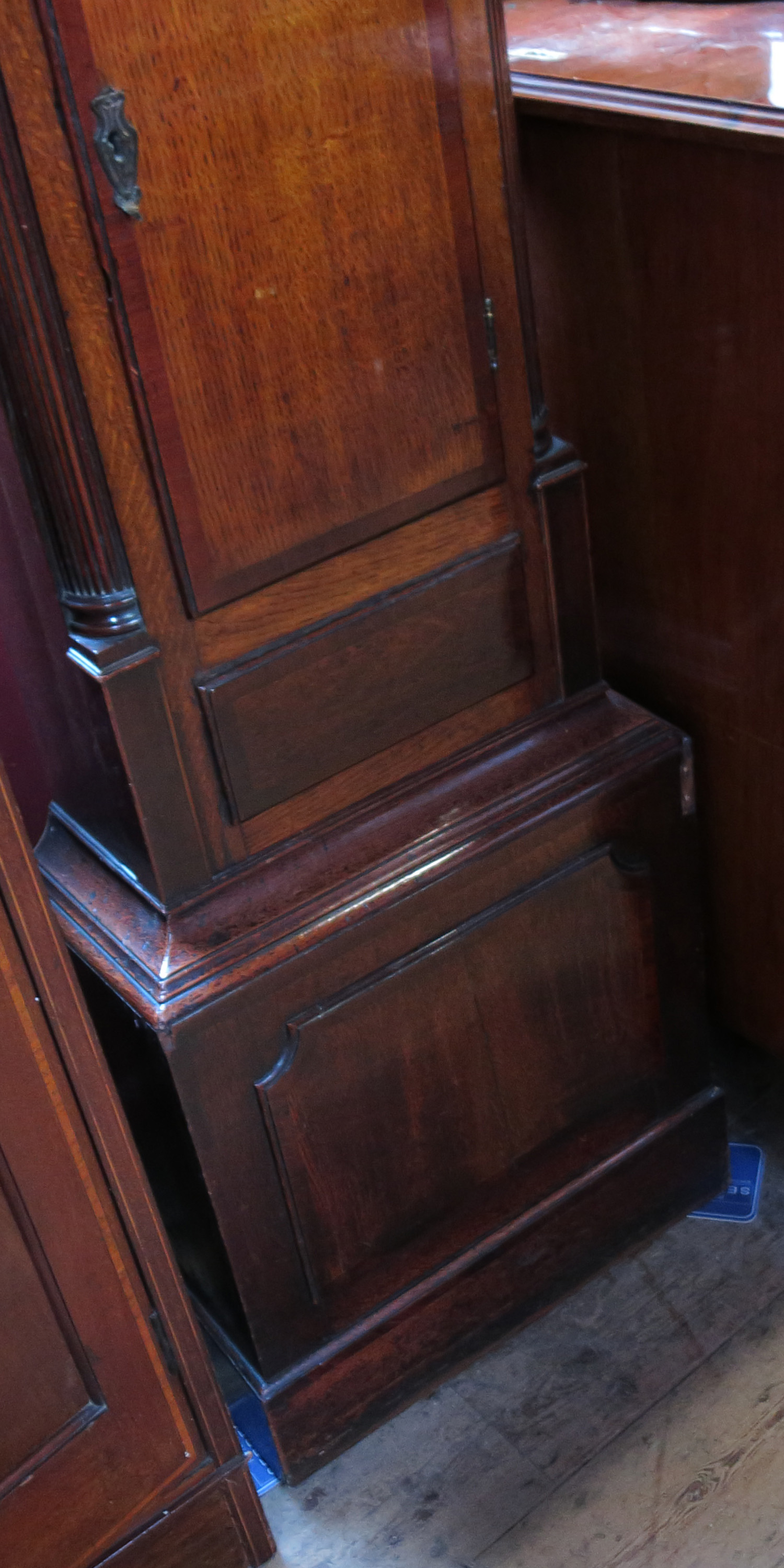 A 19th century long case clock, having a brass dome topped dial, - Image 4 of 5