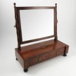 A 19th century mahogany dressing table mirror,