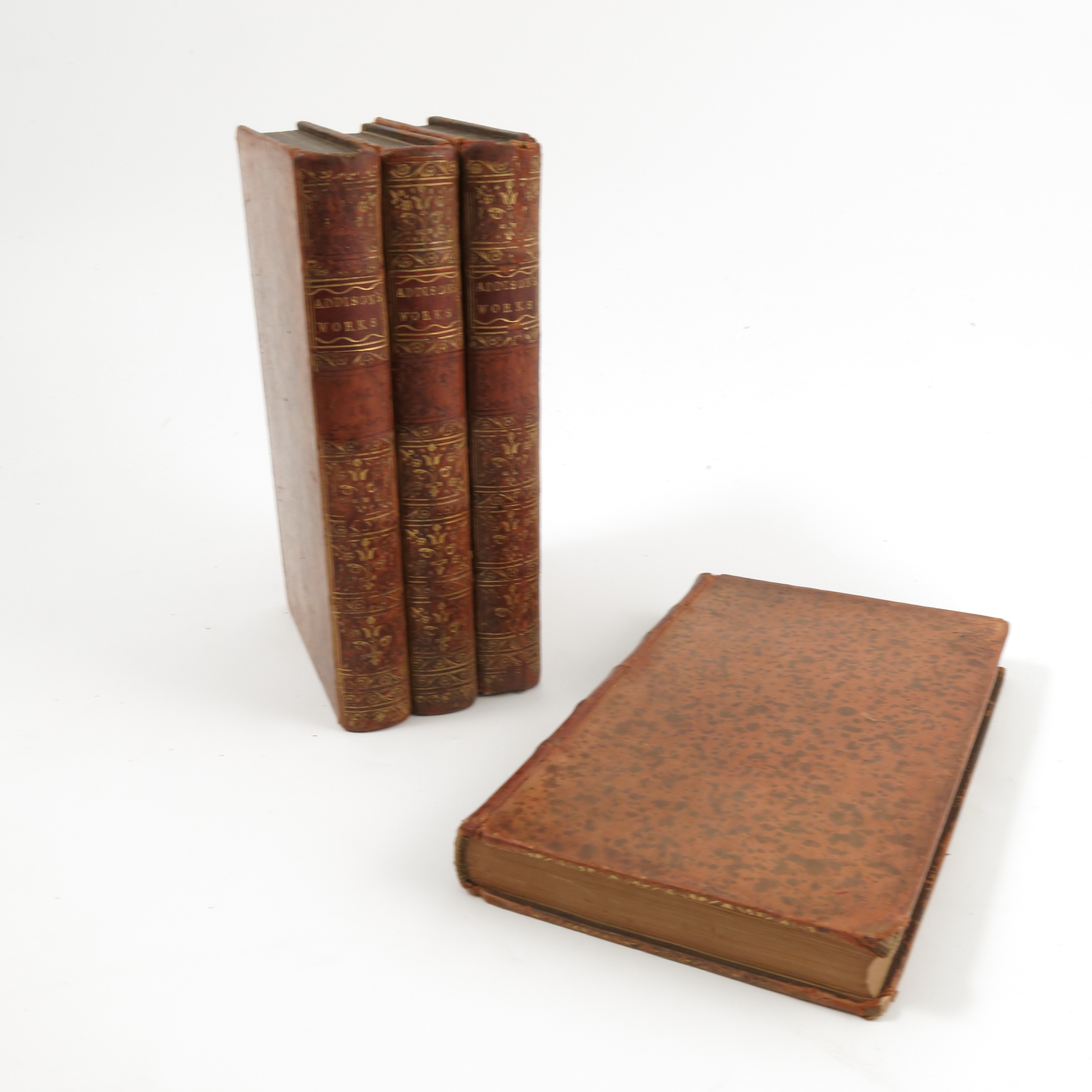 Joseph Addison, three volumes Miscellaneous works 1746,