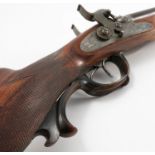 A double barrel 16 gauge percussion shot gun, by E Schlűter, dated circa 1840,