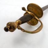 A British 1796 pattern cavalry or officers dress sword, with fullered blade engraved J.