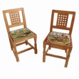 A set of eight Mouseman, Robert Thompson of Kilburn, oak chairs,