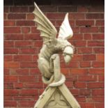 A dragon roof ridge tile, by Gibbs & Canning, Tamworth,