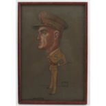 Houston Russell, pastel, full length portrait of an Army officer, 13.