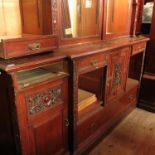 A 19th century break front bookcase,