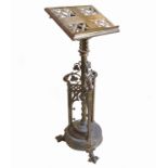 A late 19th century/ early 20th century brass lectern, Thomas Smart & Sons, Watsons Green Works,