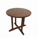 A small circular oak low occasional table, depth 20ins,