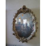 Ornate Gilt Framed Wall Mirror