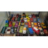 Two Shelves of Die Cast Vehicles