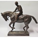 Le Grand Jockey bronze sculpture, after the original by Isidore-Jules Bonheur, 55cm high