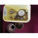 Smiths Pocket Watch, Egg Cups, Cufflinks etc