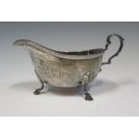 Sheffield Silver Sauce Boat, 178g