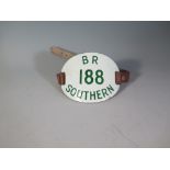 A BR Southern Railways 188 Enamel Porters Armband and Signal Dial