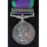 An Elizabeth II Campaign Medal with Northern Ireland Bar _ 24294381 GNR. G.P. O'DONOVAN RA.