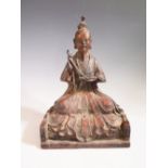 A Sino Tibetan Cast Metal Buddha Figure, c. 28 cm