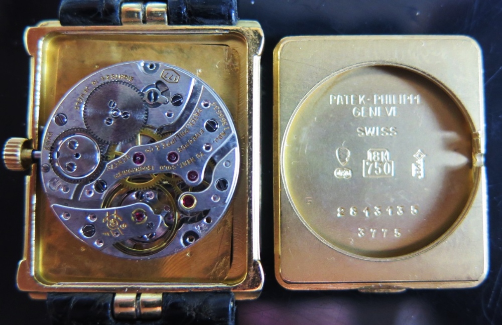 A Patek Philippe Gent's 18ct Gold Wristwatch with 18 jewel calibre 177 movement no. 1366634, case - Image 3 of 3