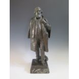 John Cassidy fecit 1908, Bronze full length study of George Milner Esq. M.A., J.P., (President of