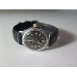 An Elgin WWII A.F. U.S. Army Type A-II Wrist Watch, running