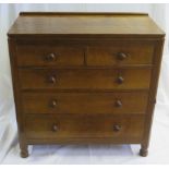 A Robert Thompson _ The Mouseman Of Kilburn Adzed Oak Chest of Drawers carved with a long tailed