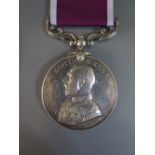 A George V Army Long Service and Good Conduct Medal _ 1851738 S. SGT. J. WELLFARE. R.E.