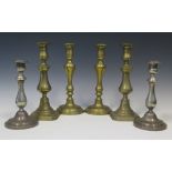 Three Pairs of 19th Century Candlesticks and old catalogues