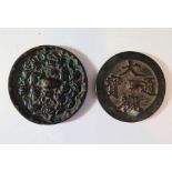 Two Chinese Bronze Mirrors