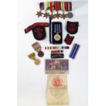 A WWII Five Medal Group (which according to the family was awarded to Lance Corporal AK Ashun West