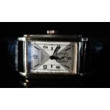 A 1920's Art Deco J.W. Benson 9ct Gold Cased Wristwatch with 15 jewel mechanical movement and case