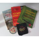 British Olympic Association Embroidered Patch, 1952, 1956 and 1960 Official reports etc