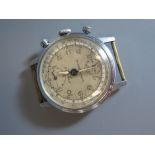 A Gent's Pierce Swiss Steel Cased Chronograph Wrist Watch 96686, running