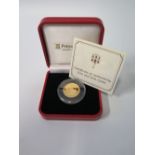 Pobjoy Mint Gibraltar Una and Lion Sovereign, 6.22 g, boxed and with certificate