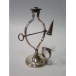 A Georgian Sheffield Silver Plate Wax Jack