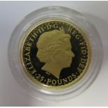 2009 Gold £25 Britannia Proof Coin, 8.51 g