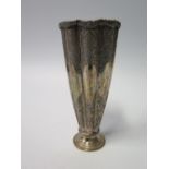 A Middle Eastern? Silver Vase, mark to base, 19 cm, 278 g
