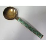 J. Tostrup Norway Enamelled Silver Spoon