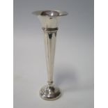 A Silver Specimen Vase, 19cm